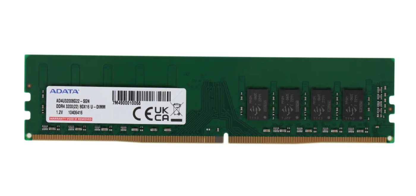 Оперативная память ADATA AD4U32008G22-SGN, 8 ГБ, DDR4, DIMM, 3200 МГц